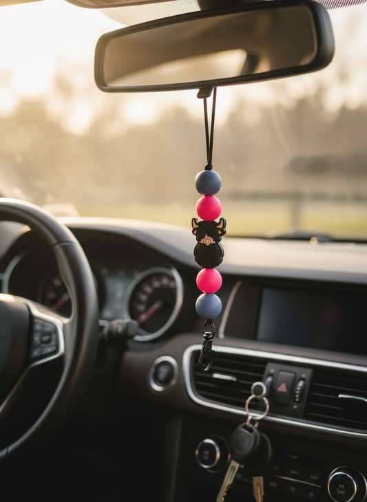 Highland Cow Freshie Hanger in stunning setting