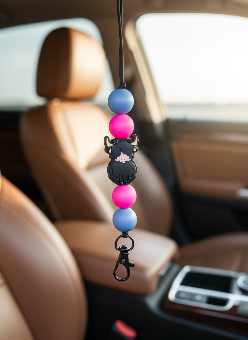 Highland Cow Freshie Hanger in new setting